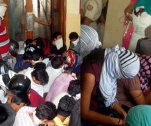 kanpur-police-arrests-22-men-women-from-hotel