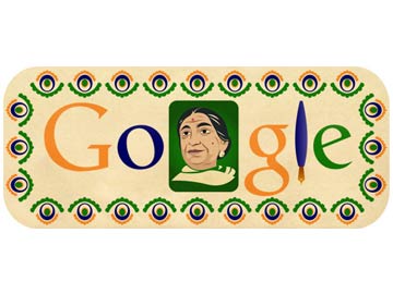 google-doodles-sarojini-naidus-135th-birth-anniversary