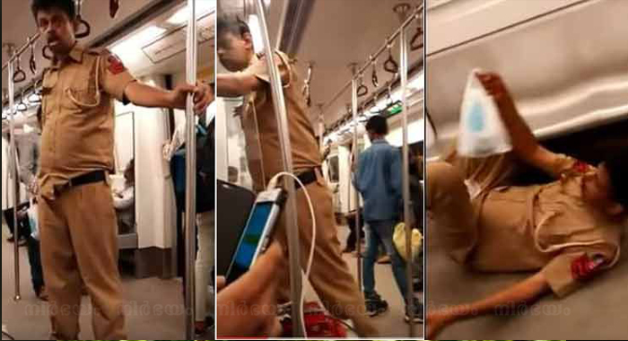 pk-salim-cop-drunken-in-delhi-metro-a-malayali-suspended