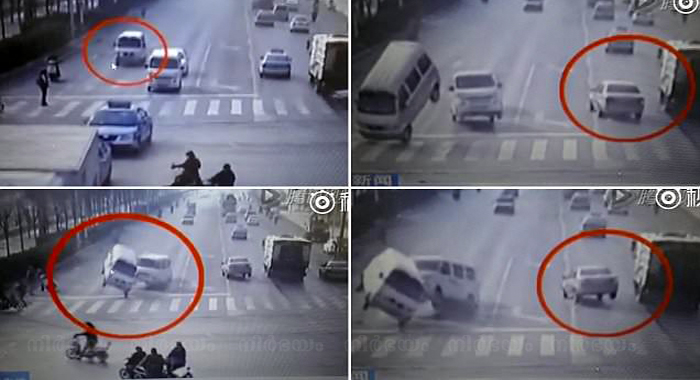 vans-and-car-levitate-fly-through-air-in-a-busy-intersection-in-china