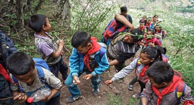 The most dangerous school journey