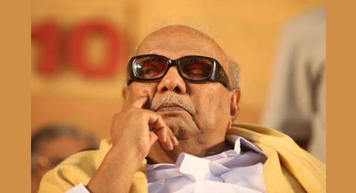 dmk-chief-karunanidhi-admitted-to-kauvery-hospital