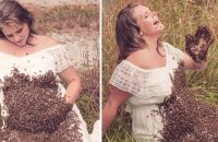 pregnant-woman-photo-shoot-with-honey-bees