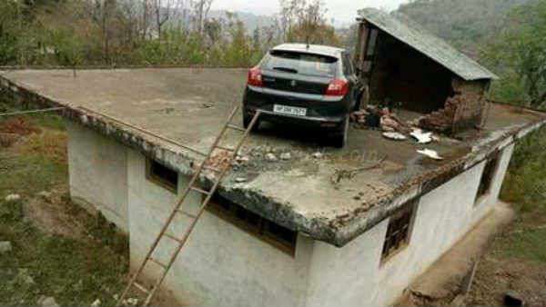 car-high-speed-over-building